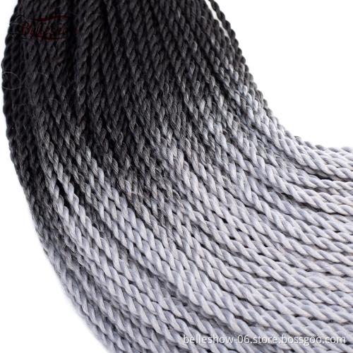 Hot sell senegalese twist braid  aliexpress crochet senegalese twist ombre jumbo braid senegalese twist weft